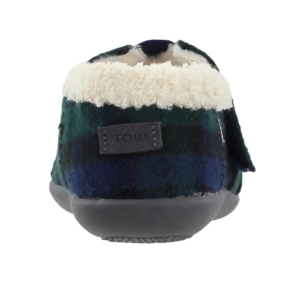 Spruce Plaid Felt Faux Shearling Slipper (Little Kid-Big Kid)