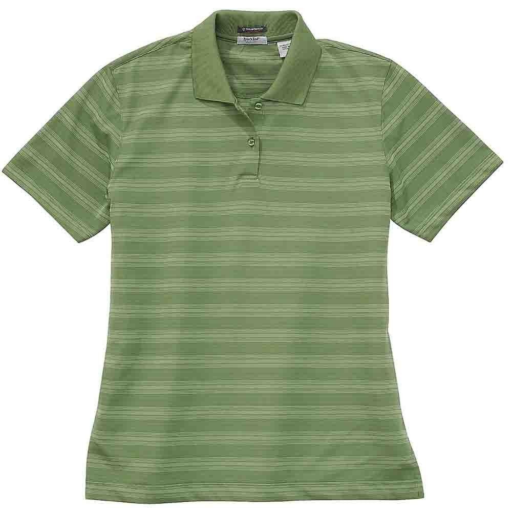 UPF 30+ Striped Short Sleeve Polo Shirt