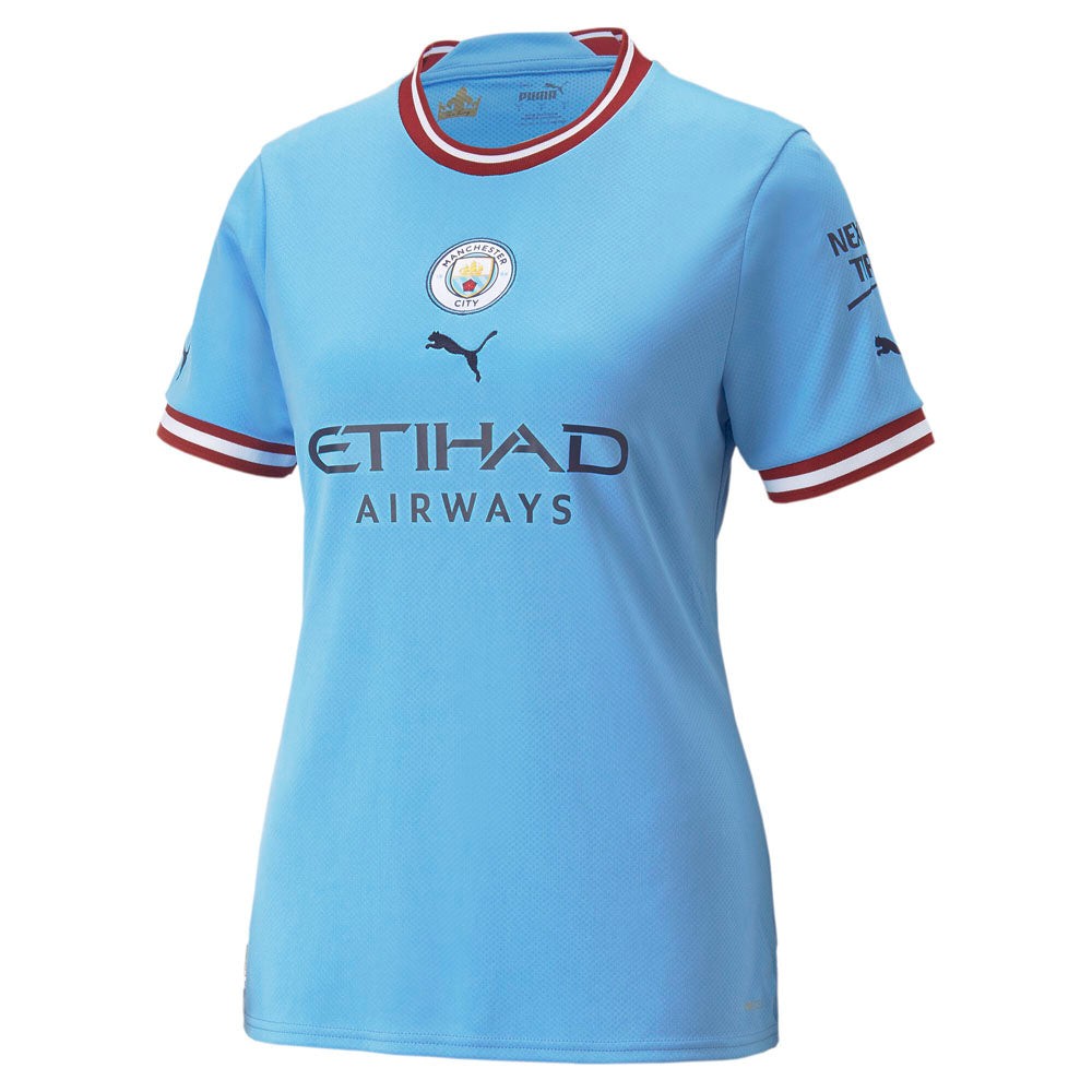 MCFC Home Replica Crew Neck Short Sleeve Soccer Jersey