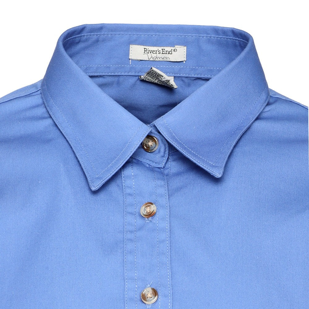 EZCare Woven Long Sleeve Button Up Shirt