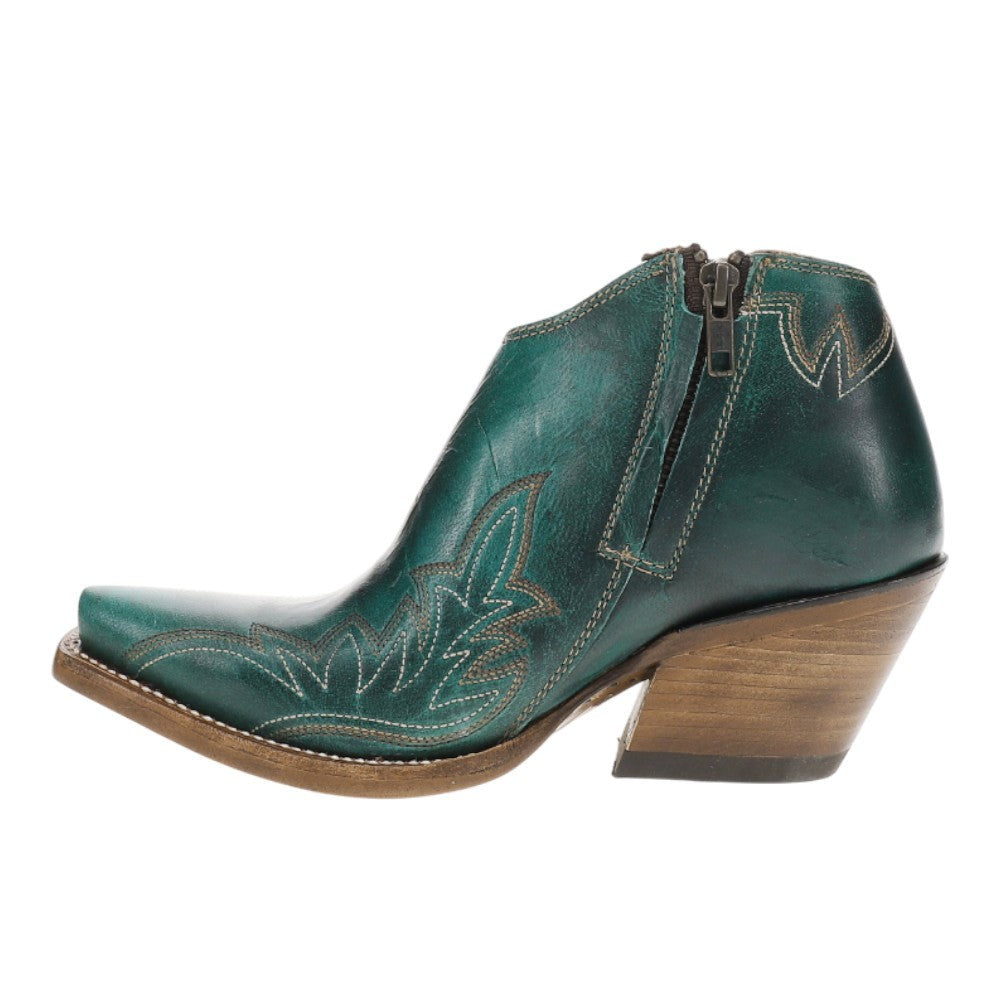Jolene Embroidered Zippered Snip Toe Cowboy Booties