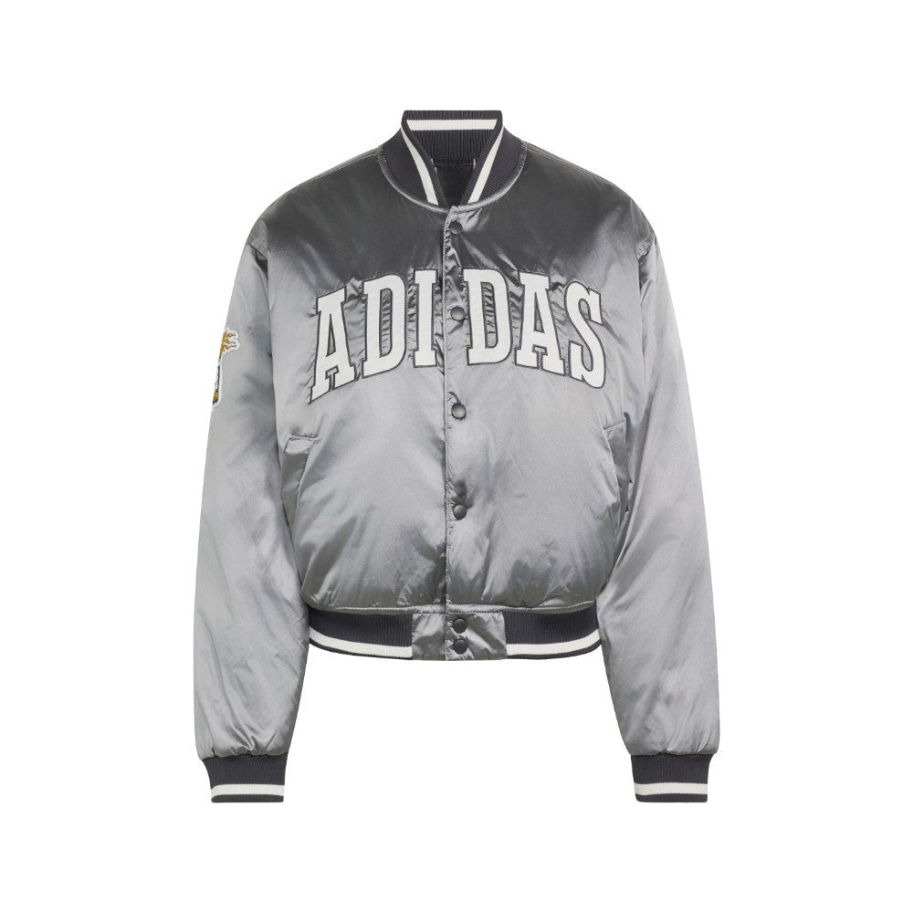 Reversible Metallic Bomber Jacket
