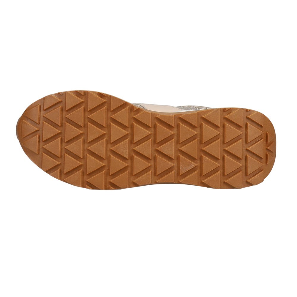 Serafina Metallic Snake Lace Up Sneakers