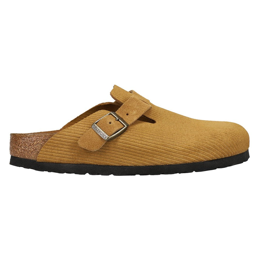 Boston Suede Embossed Footbed Clogs