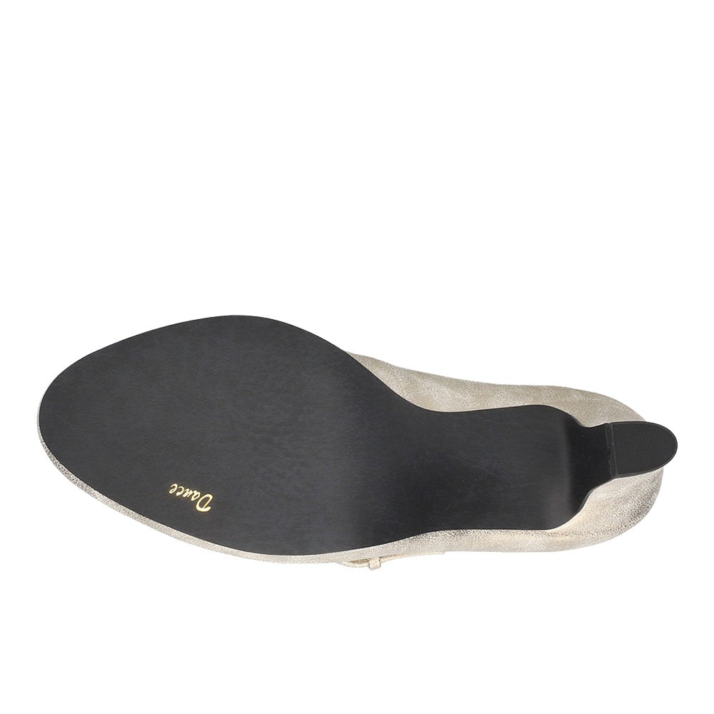 Zest Metallic Mary Jane Round Toe Platform Pumps