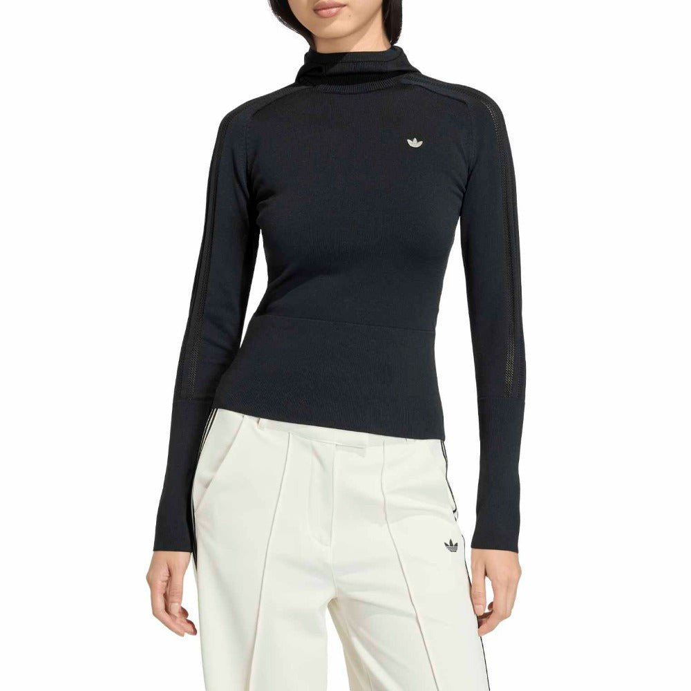 Knitted Hooded Long Sleeve