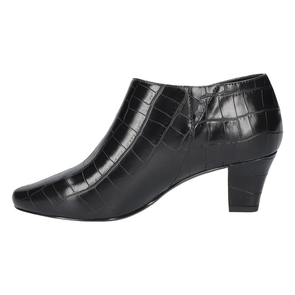 Kalinda Croc Round Toe Shootie Pumps
