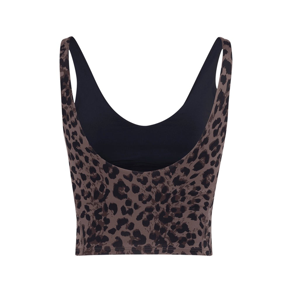 Workout Essentials Leopard Print Tank Top