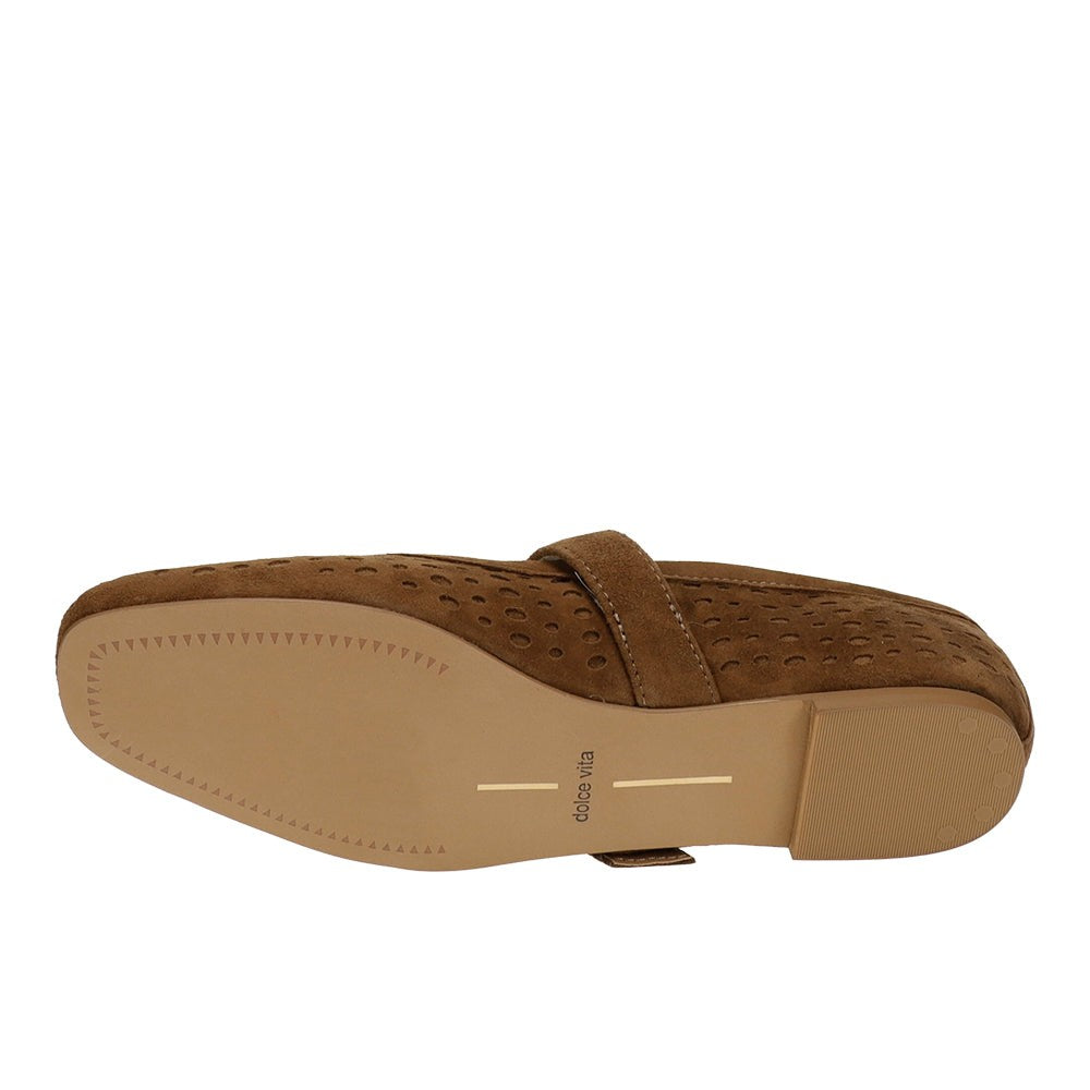 Mikela Perforated Suede Flats