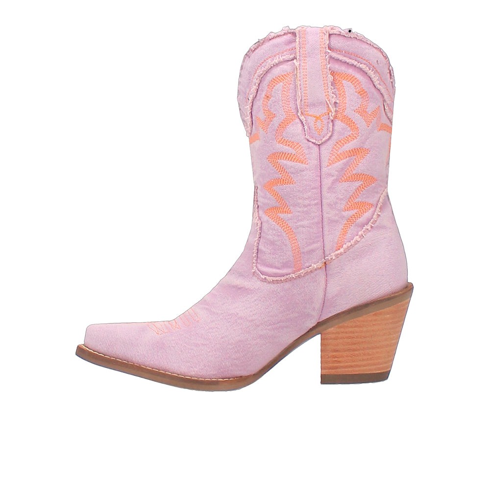 Y'all Need Dolly Embroidered Snip Toe Pull On Boots