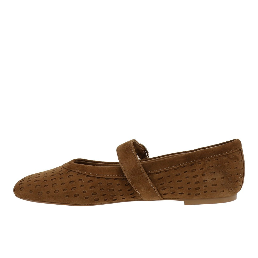 Mikela Perforated Suede Flats