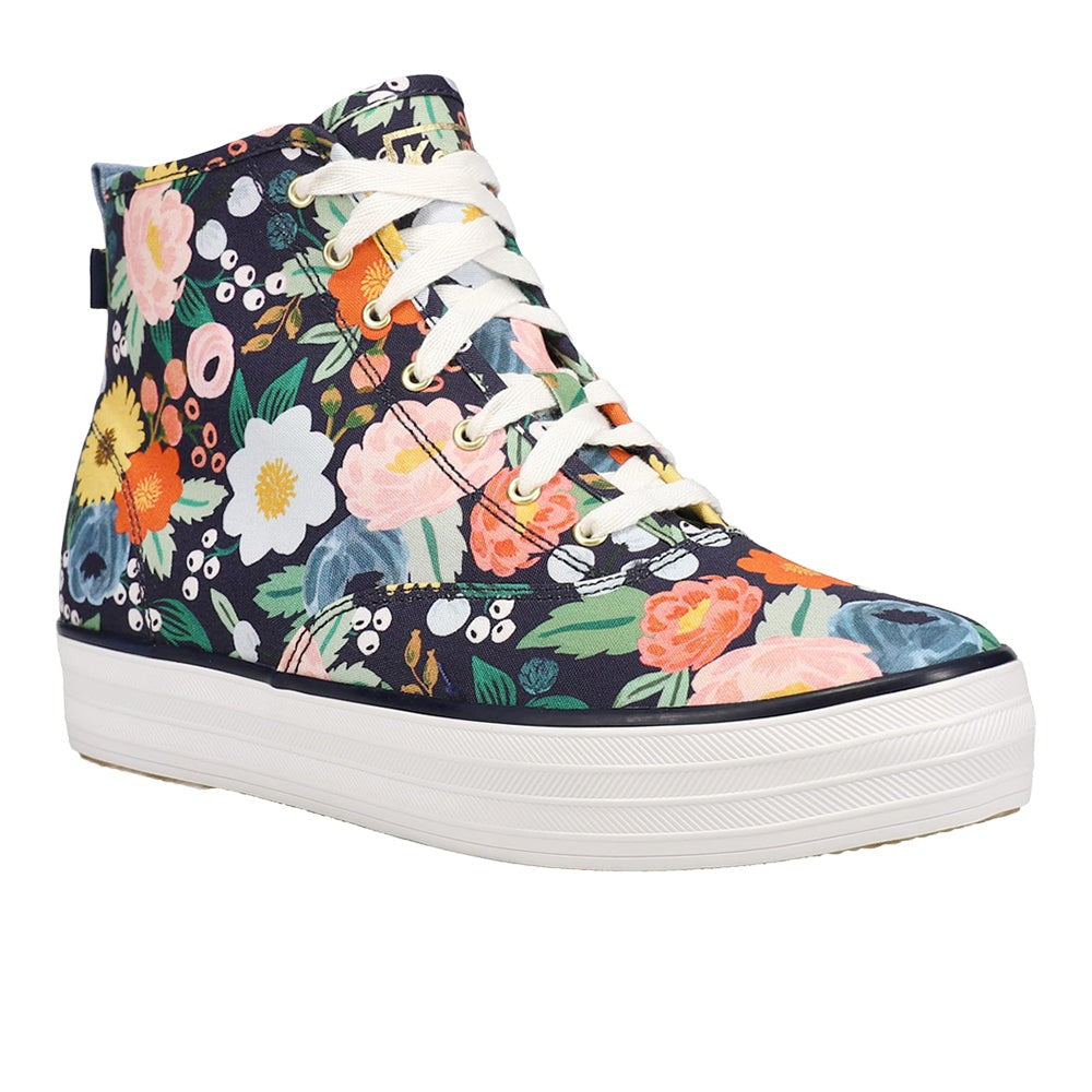 The Platform X Rifle Paper Co Mid Lace Up Sneakers