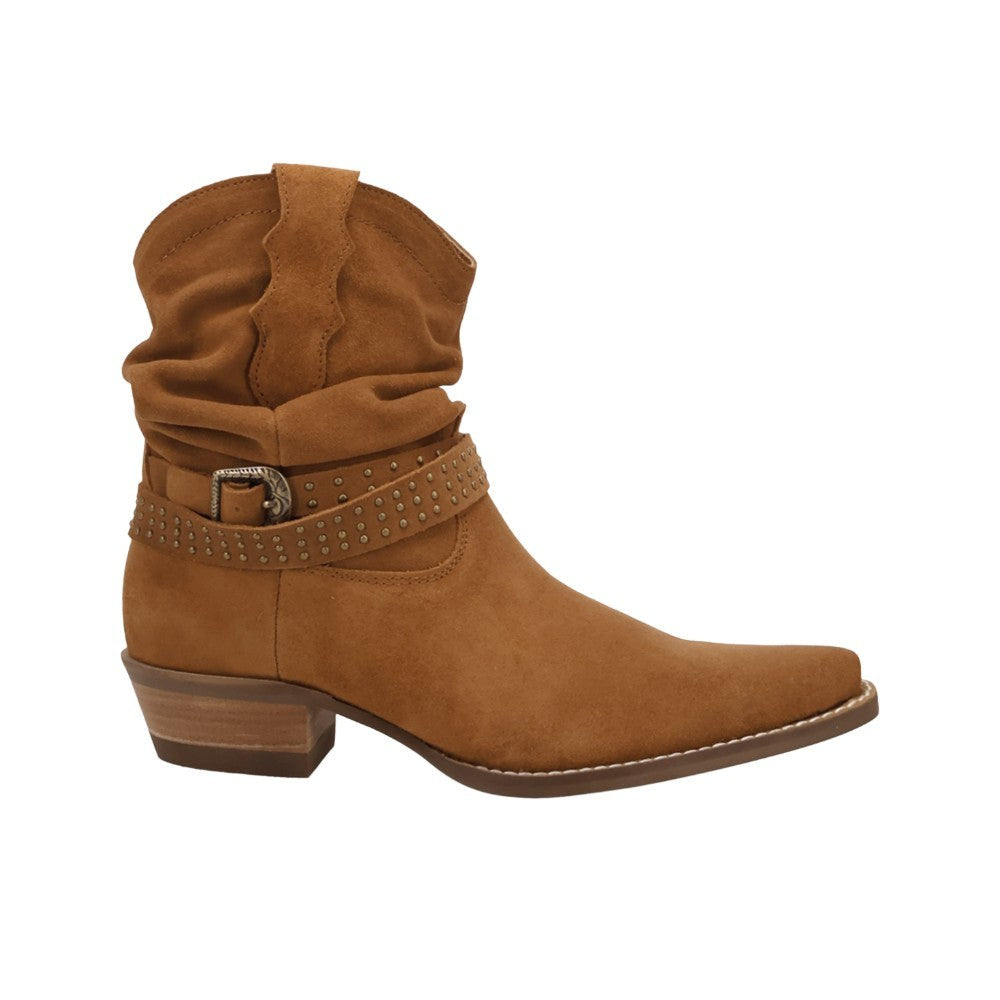 Scrunchy Suede Bootie