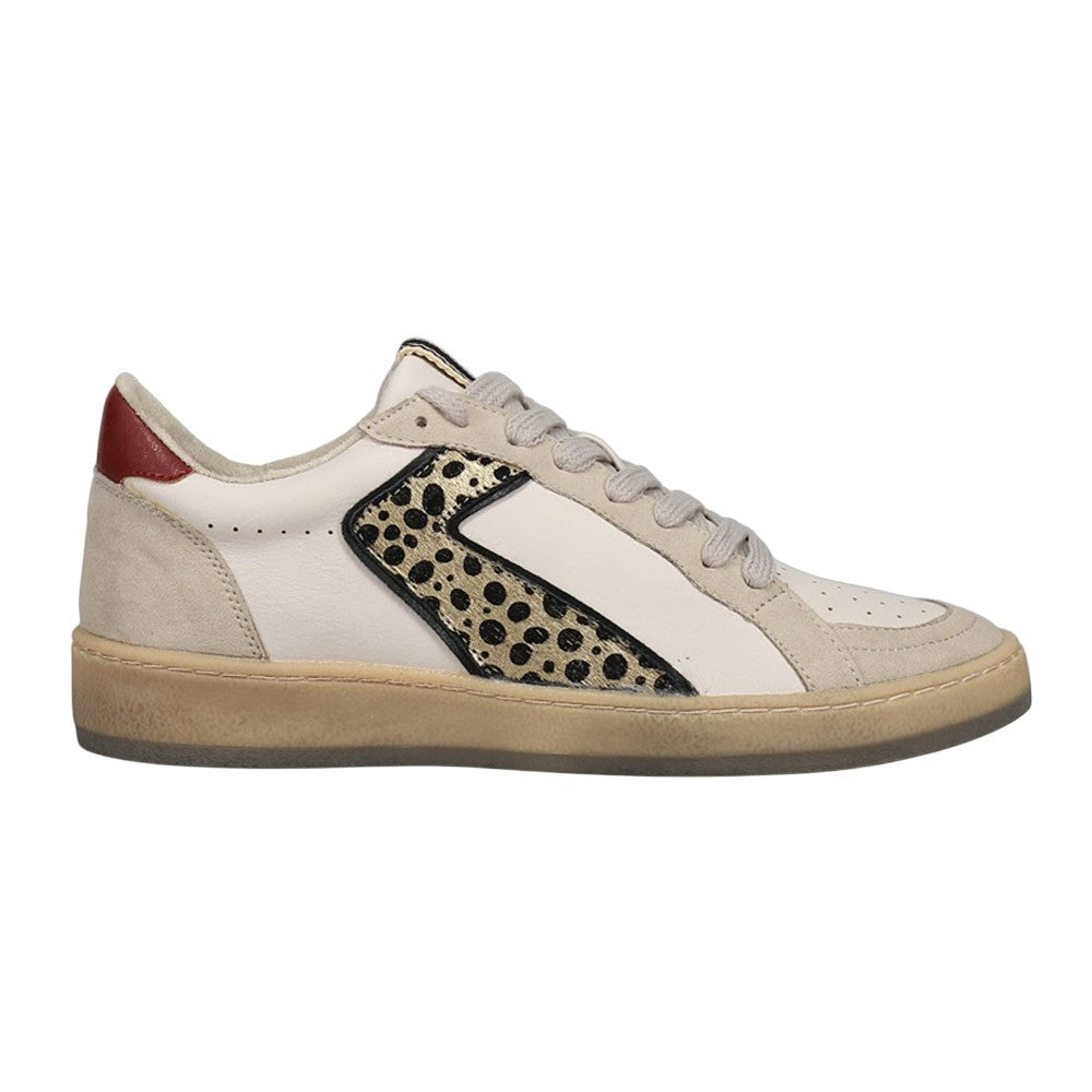 Salma Leopard Print Lace Up Sneakers