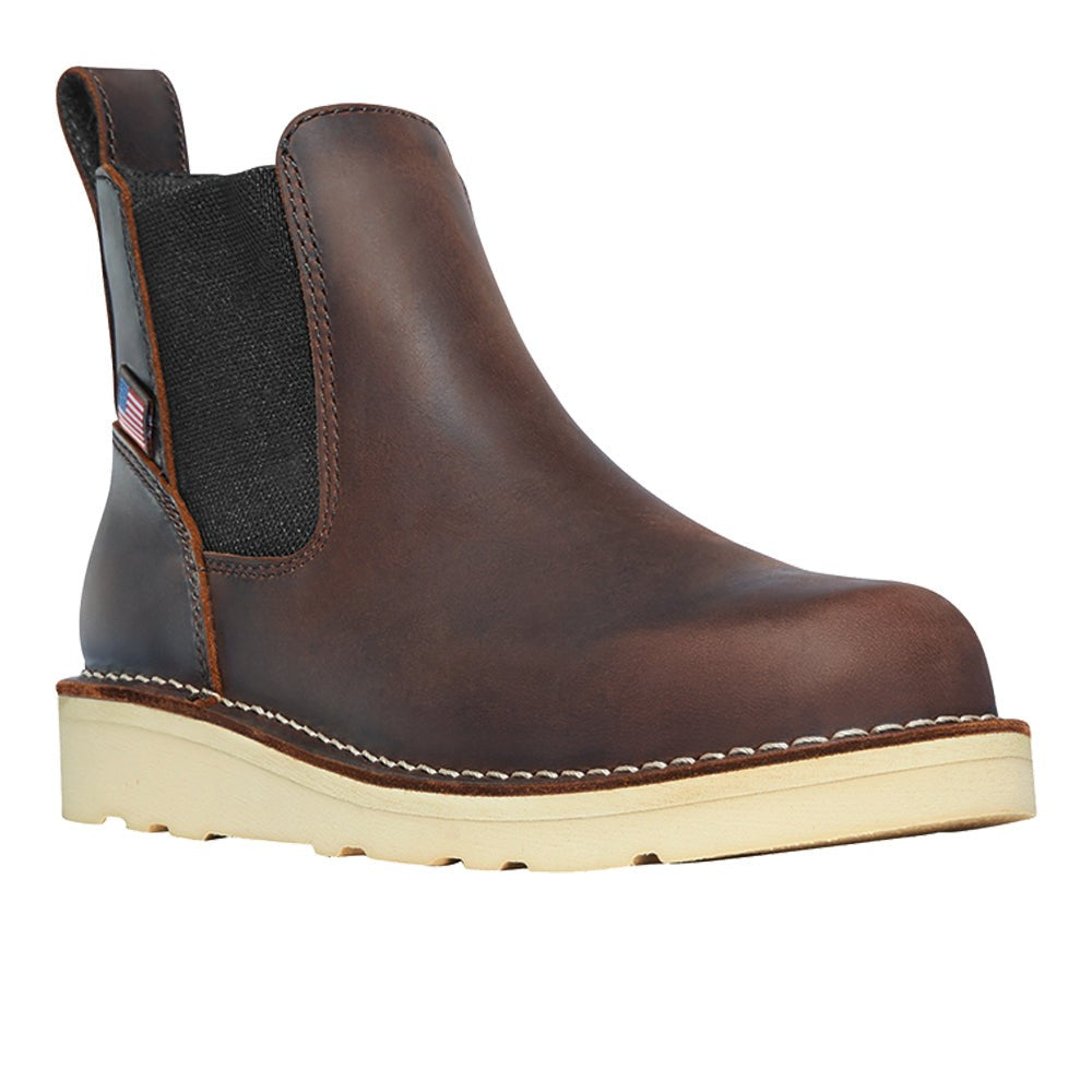 Bull Run 5 Inch Electrical Soft Toe Chelsea Wedge Work Boot