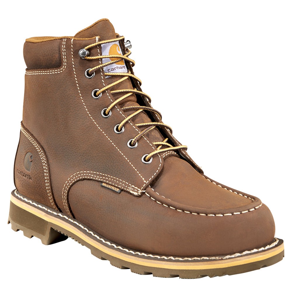 6 Inch Moc Toe Waterproof Non-Safety Toe EH Work Boot