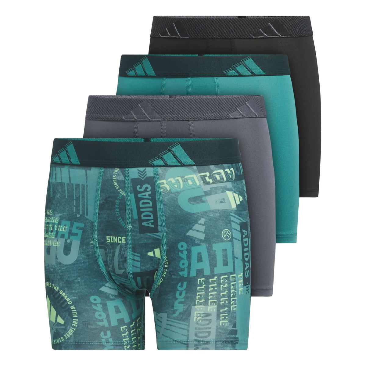 Microfiber Graphic 4-Pack Boxer Briefs Kids
