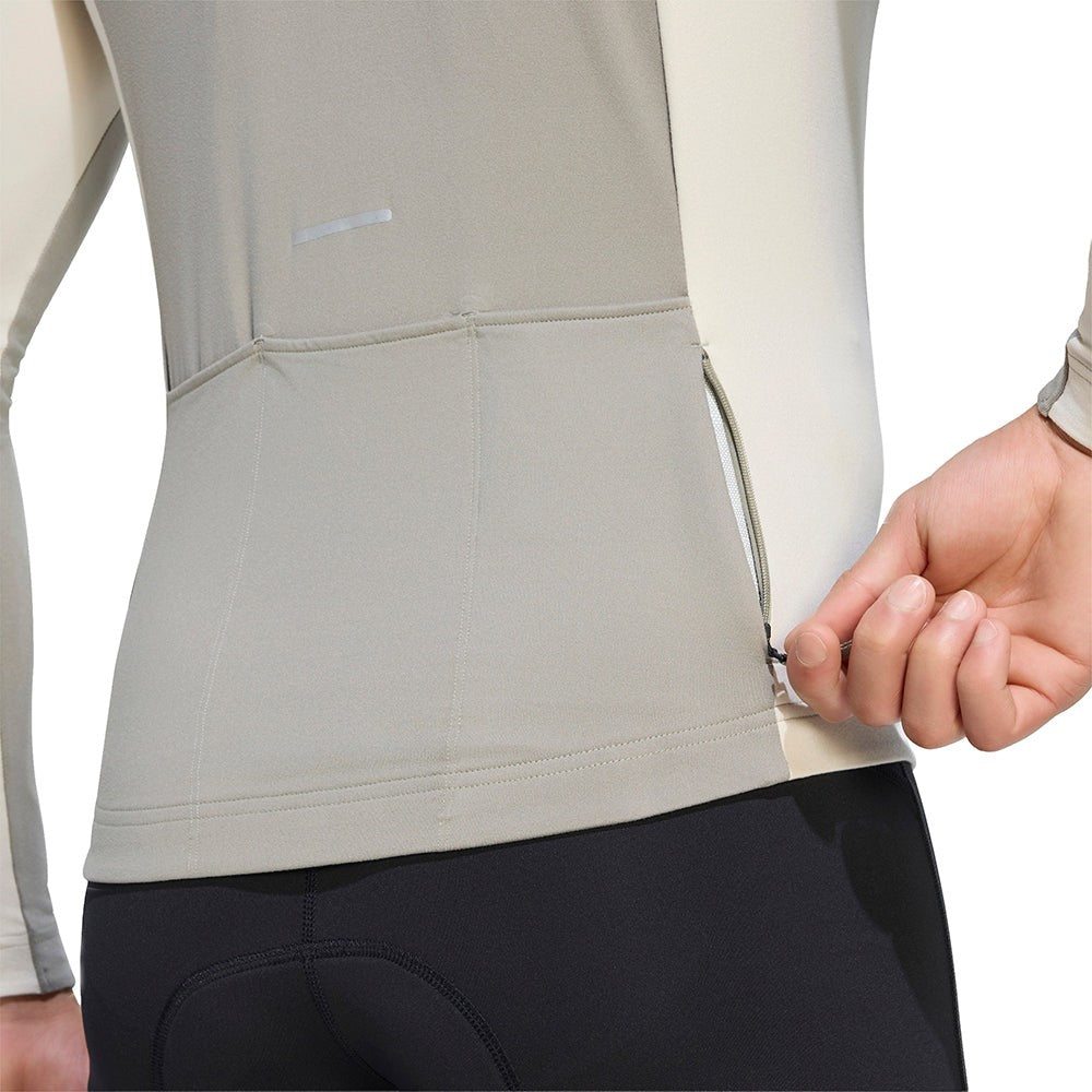 Tempo 3-Stripes Longsleeve Cycling Jersey