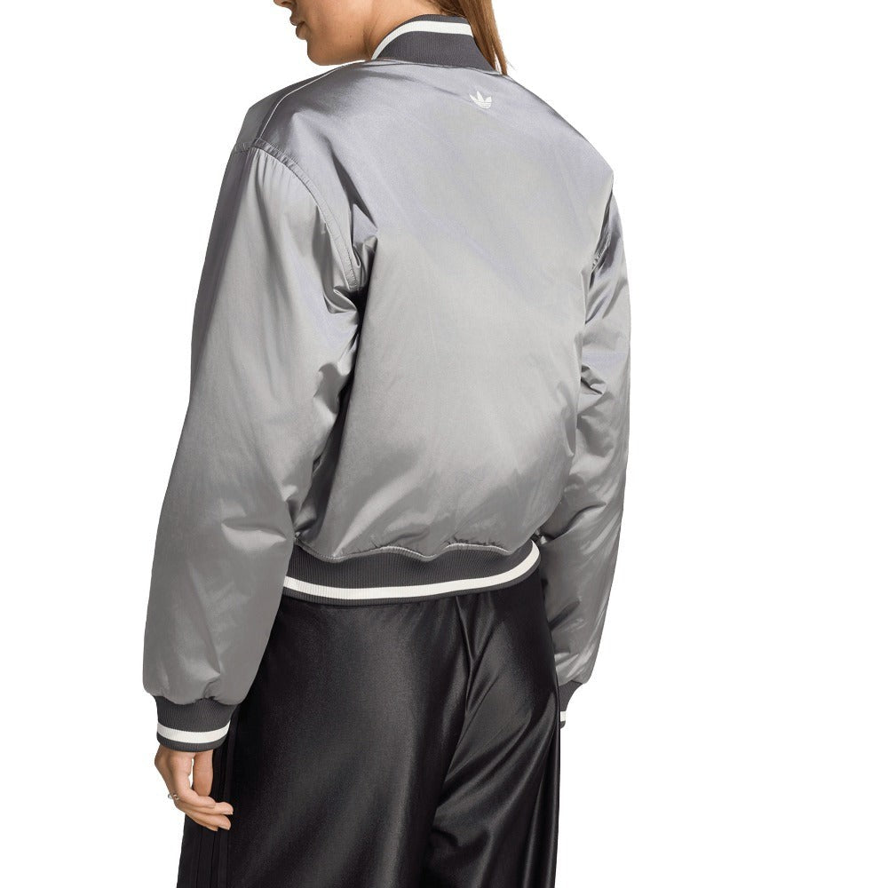 Reversible Metallic Bomber Jacket