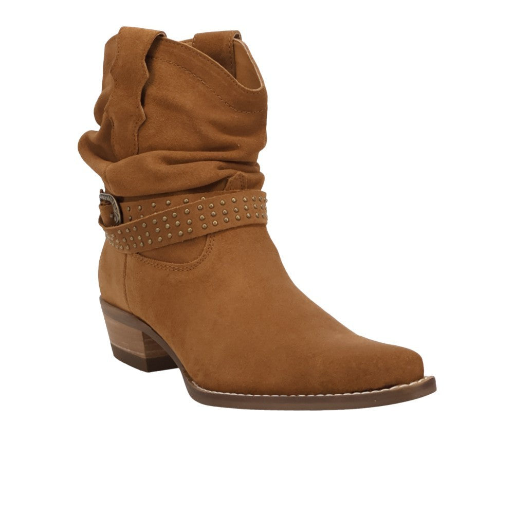 Scrunchy Suede Bootie