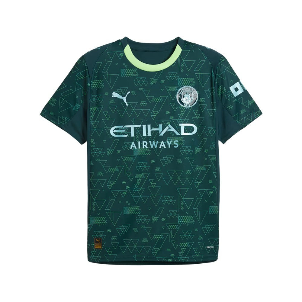 Manchester City F.C. Fourth Jersey Crew Neck Short Sleeve Replica Jersey