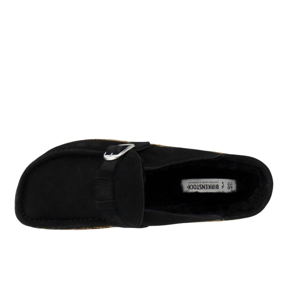 Buckley Shearling Suede Leather Clogs