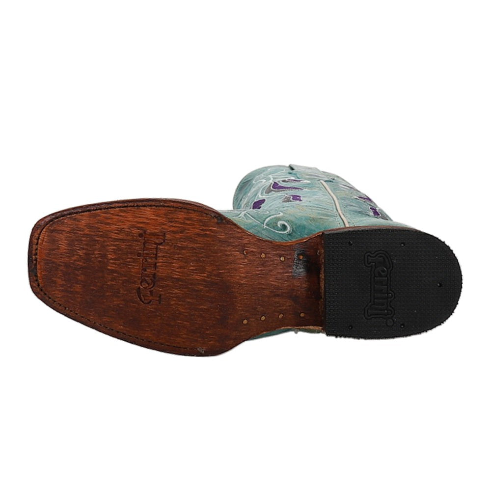 Dreamer Embroidered Narrow Square Toe Pull On Cowboy Boots