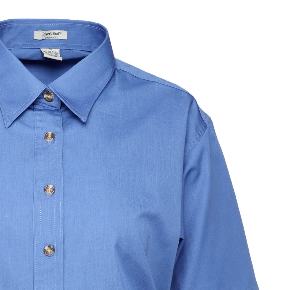 EZCare Woven Short Sleeve Button Up Shirt