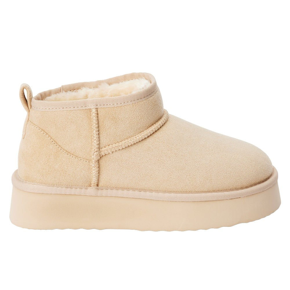 Breckenridge Platform Round Toe Pull On Booties