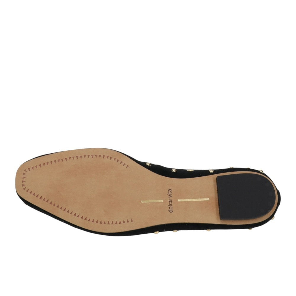 Caret Stud Suede Flats