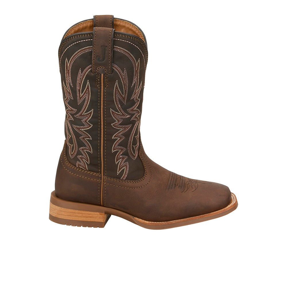 Outlaw Ryley Square Toe Pull On Cowboy Boots