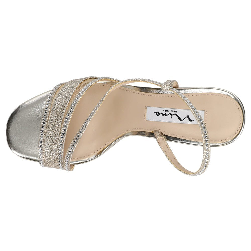 Abbi Metallic Sling Back Sandals