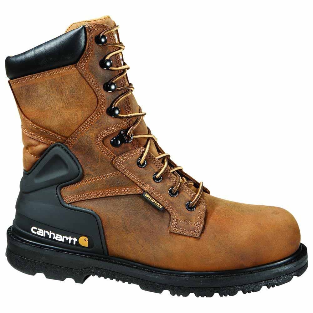 8 Inch Waterproof Steel Toe EH Work Boots