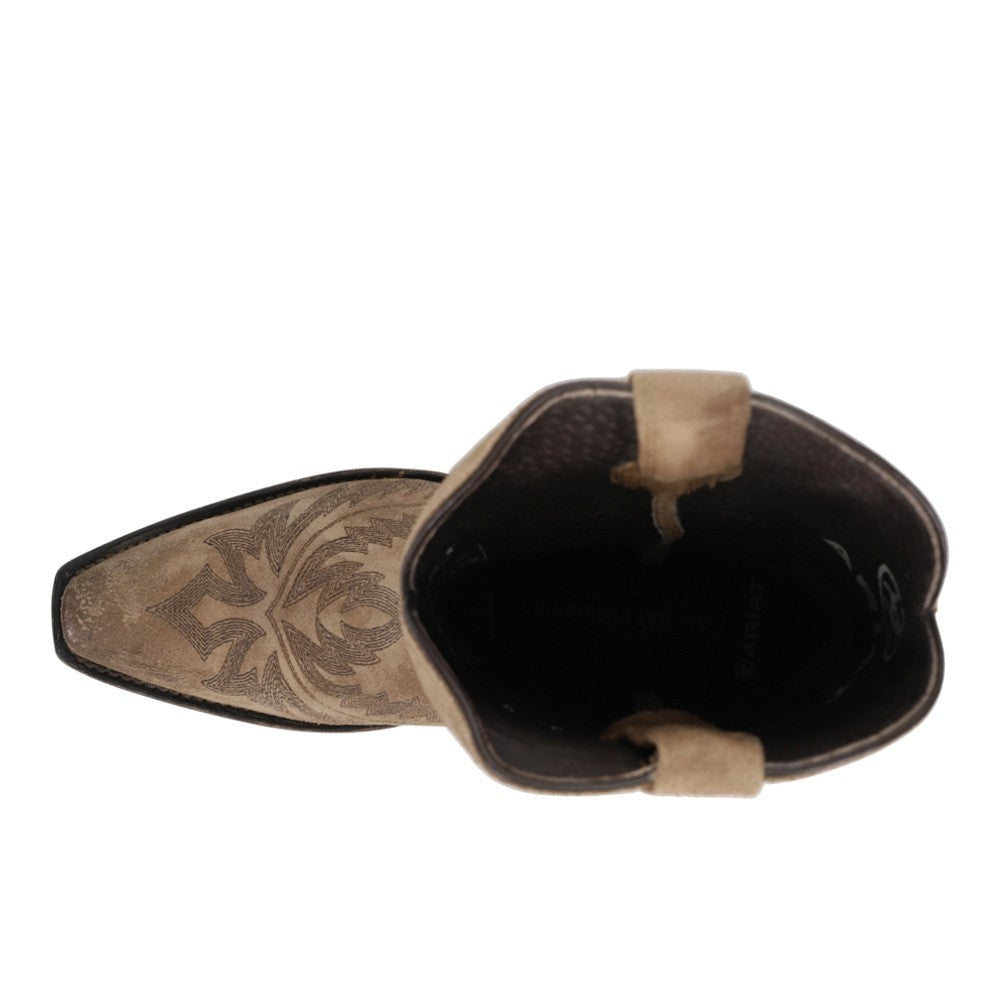 Ryman Embroidered Snip Toe Pull On Cowboy Boots