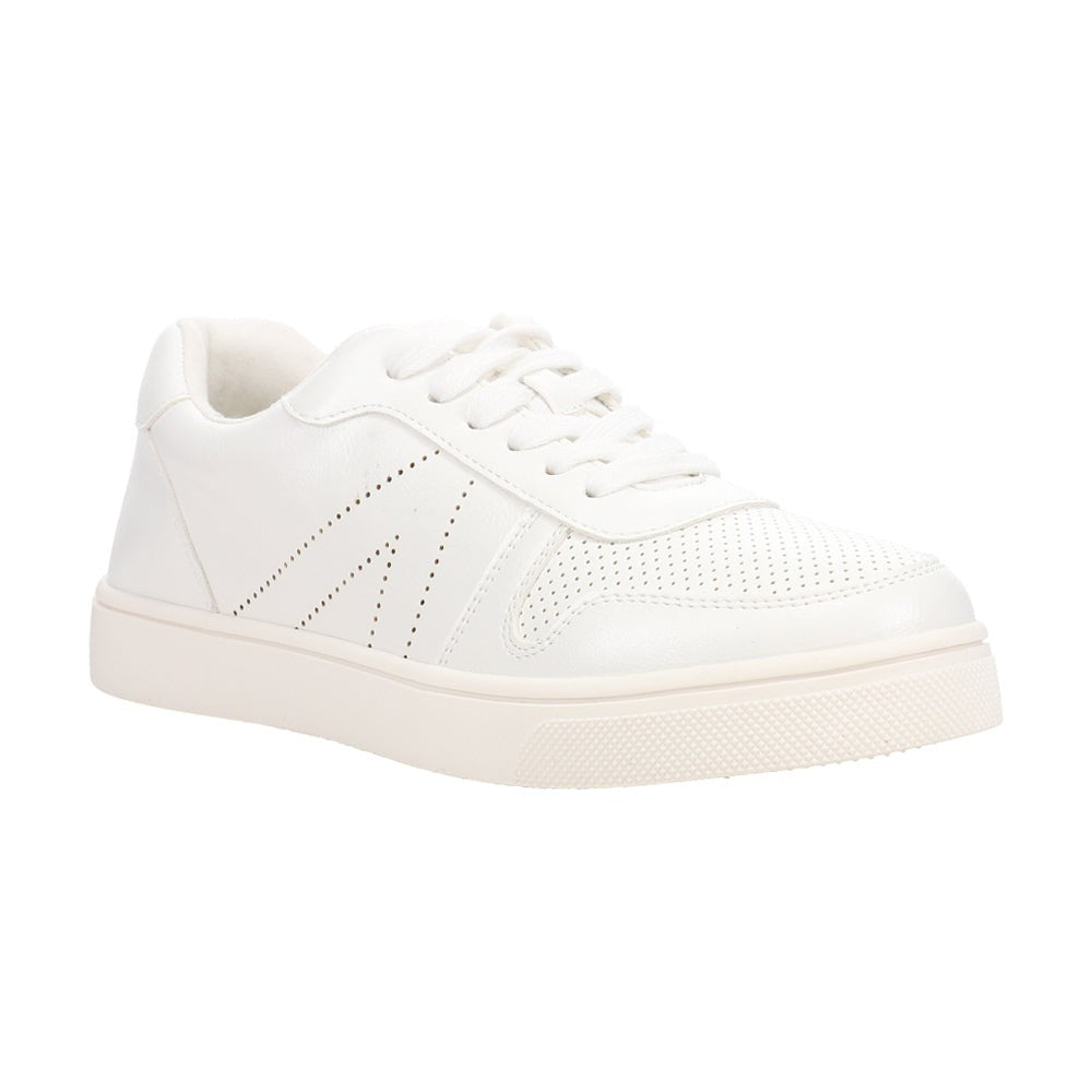 Krew Perforated Lace Up Sneakers