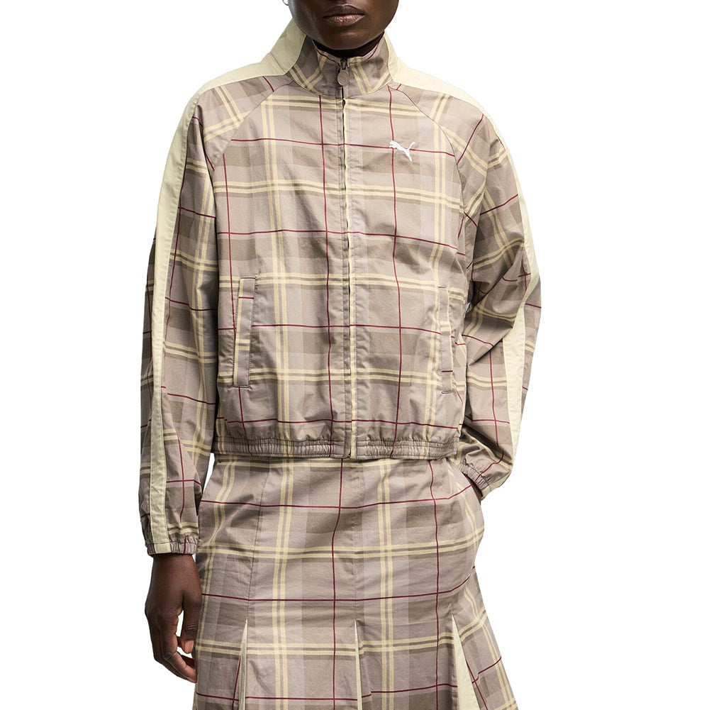 T7 Relaxed Tartan Woven Jacket