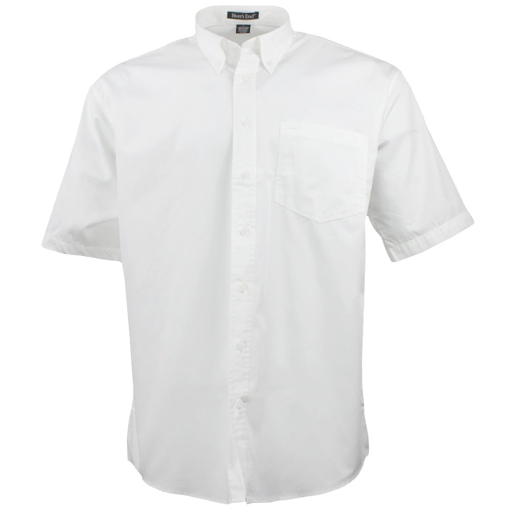 EZCare Woven Short Sleeve Button Up Shirt