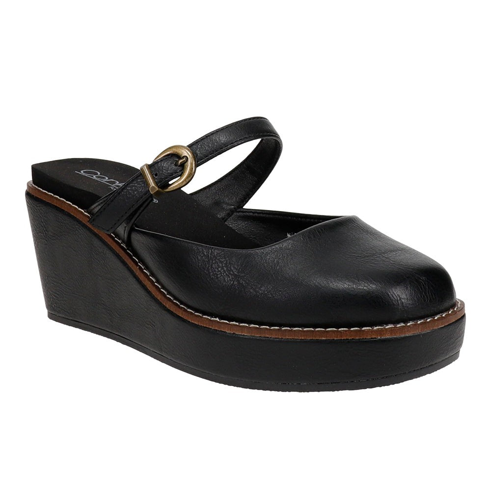 Me Time Mary Jane Wedge Clogs