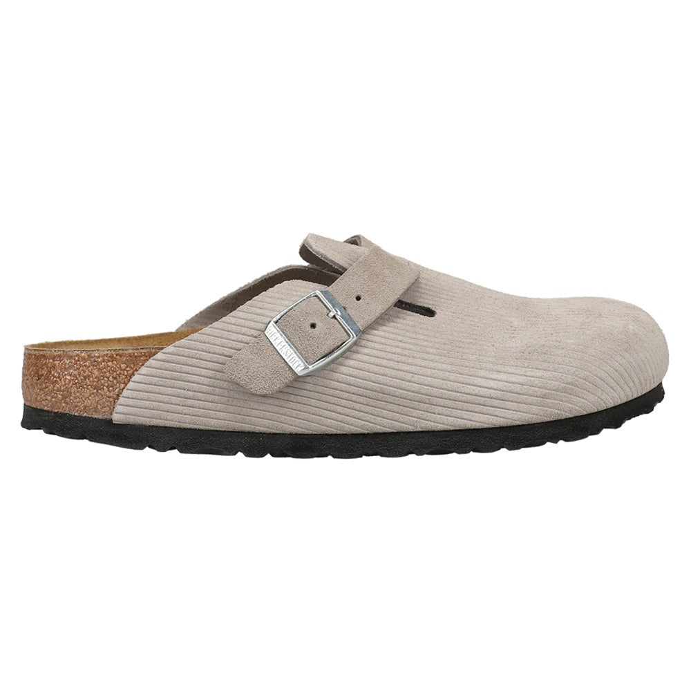Boston Suede Embossed Mule Clogs