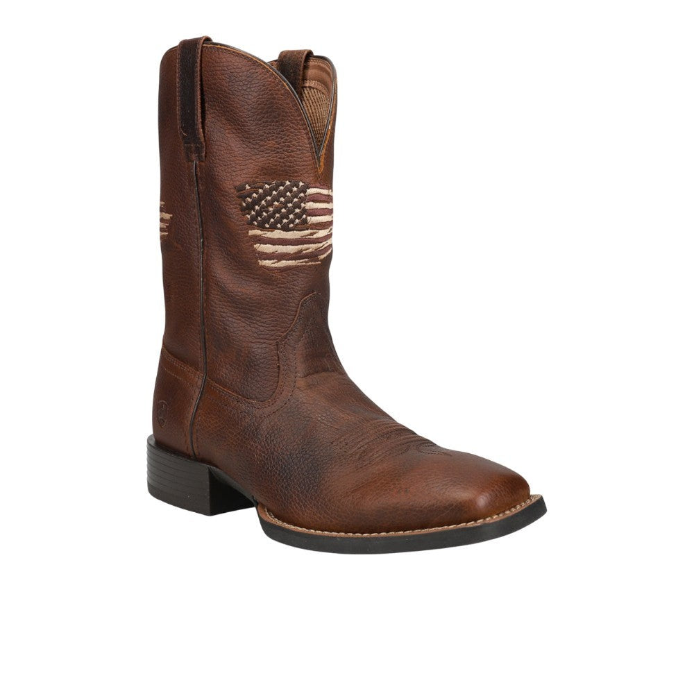 Sport All Country Patriotic Square Toe Pull On Cowboy Boots