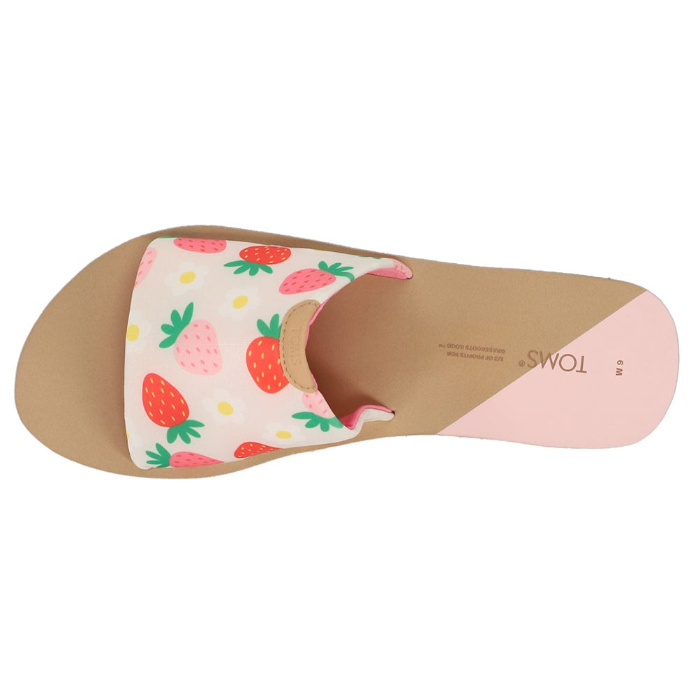 Carly Strawberry Slide Sandals