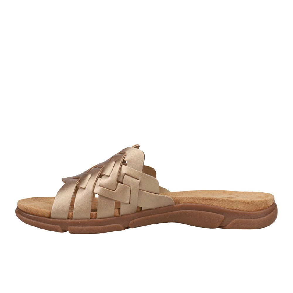 Marsha Metallic Slide Sandals