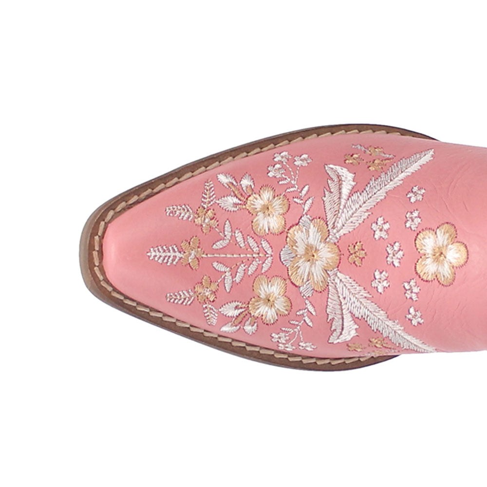Wildflower Floral Embroidered Mule Pointed Toe Boots