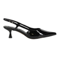 Legaci Pointed Toe Slingback Kitten Heel Pumps