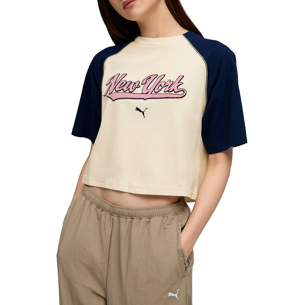 Wardrobe Essentials NYC Mock Crew Neck Short Sleeve Tee