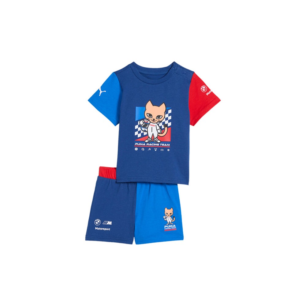 BMW M Motorsport Graphic Crew Neck Short Sleeve Tee & Shorts Set (Toddler)