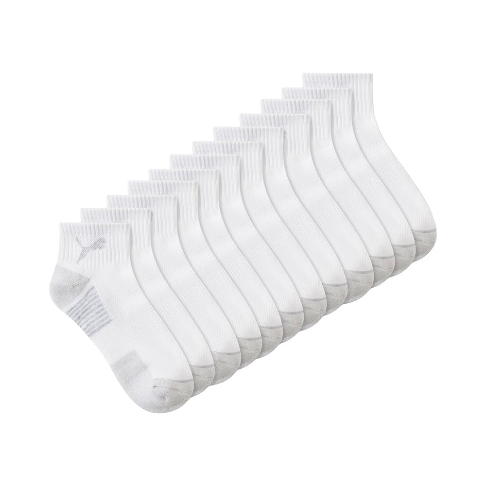 6-Pack 1/2 Terry Quarter Length Crew Socks