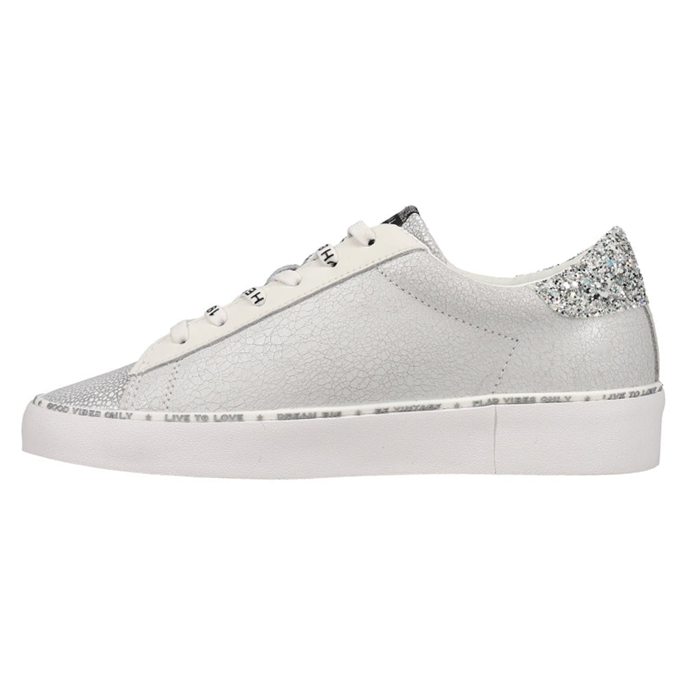 Dalya Glitter Wedge Lace Up Sneakers