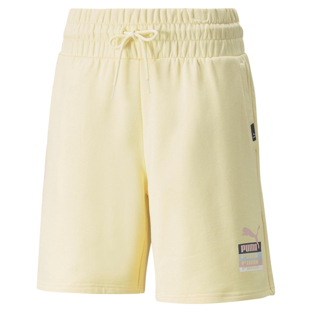 Brand Love High Waist Longline 8 Inch Shorts