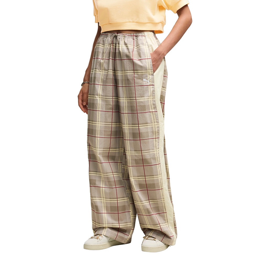 T7 Relaxed Tartan Woven Pants